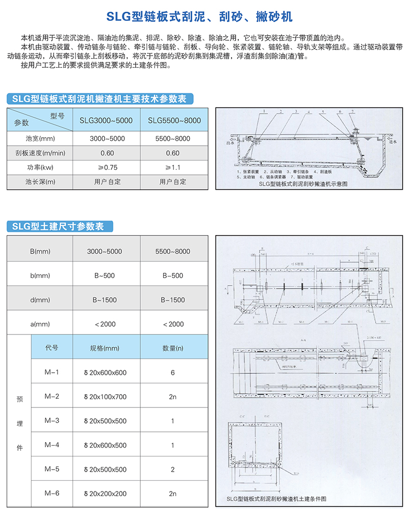 SLG型鏈板式刮泥、刮砂、撇砂機